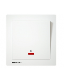 20A 1G DOUBLE POLE SWITCH WITH NEON INDICATOR [SIEMENS DELTA RELFA]